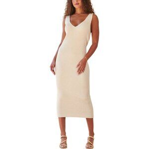 WVN Women's Tank Sweater Dress XL (cream)